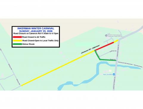 Map-Road Closure-Inkerman Winter Carnival-Jan 25_2026