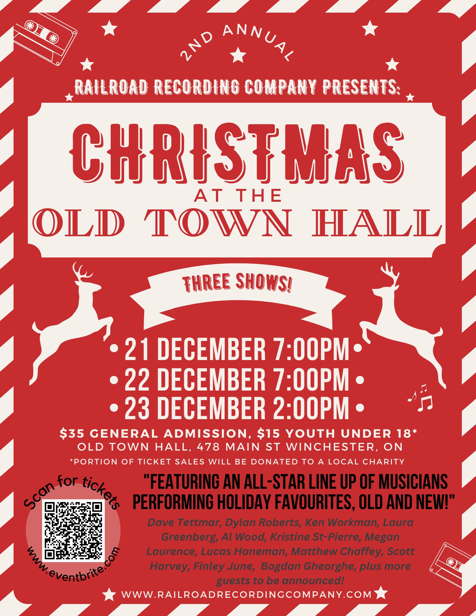 Poster of Christmas concert dates