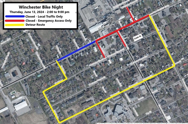 Bike Night June 13 Road Closure