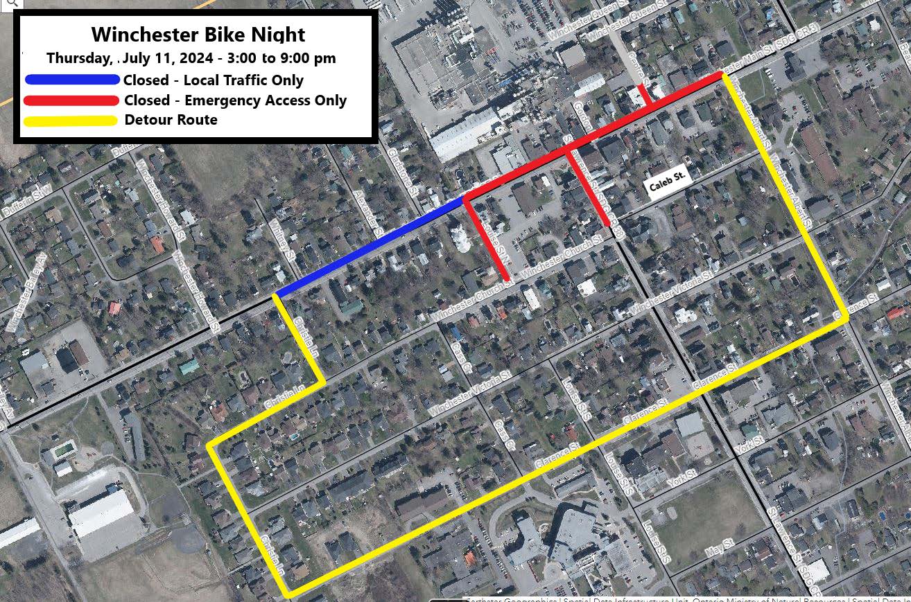 Bike Night Map July 11