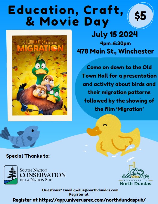Education Movie Day Poster with South Nation Conservation
