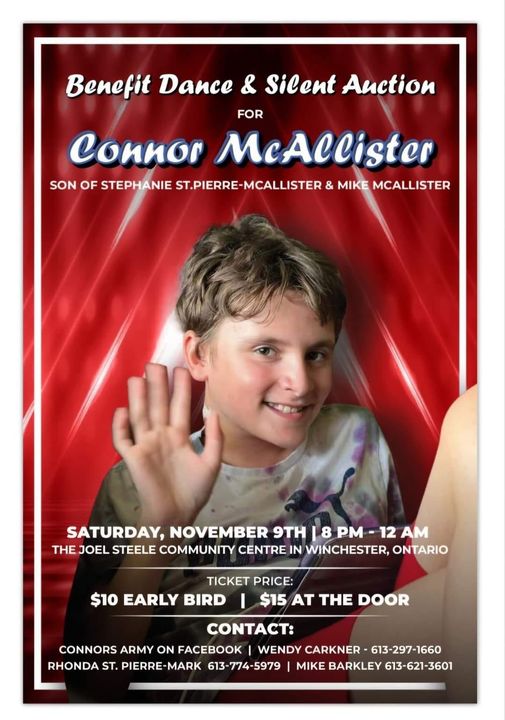 Benefit Dance & Silent Auction for Connor McAllister Poster Image