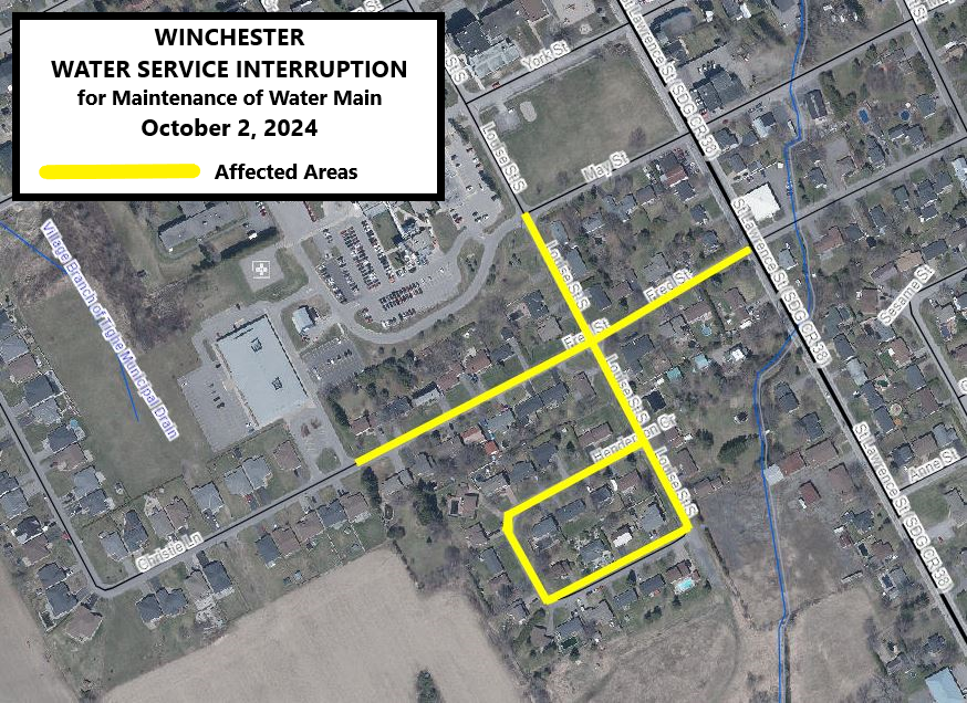 Winchester Water Shut Off October 2