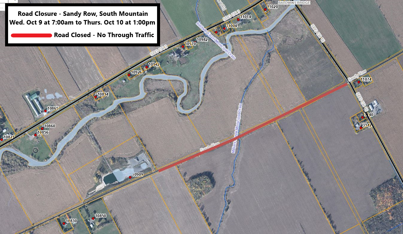 Revised Sandy Row Closure October 9th and 10th 