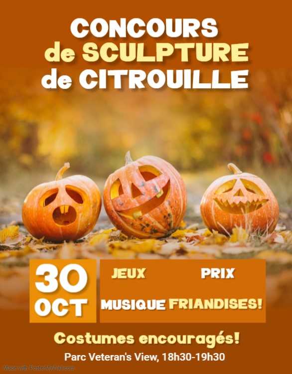 Morewood RA 2024 Pumpkin Carving Contest French Poster