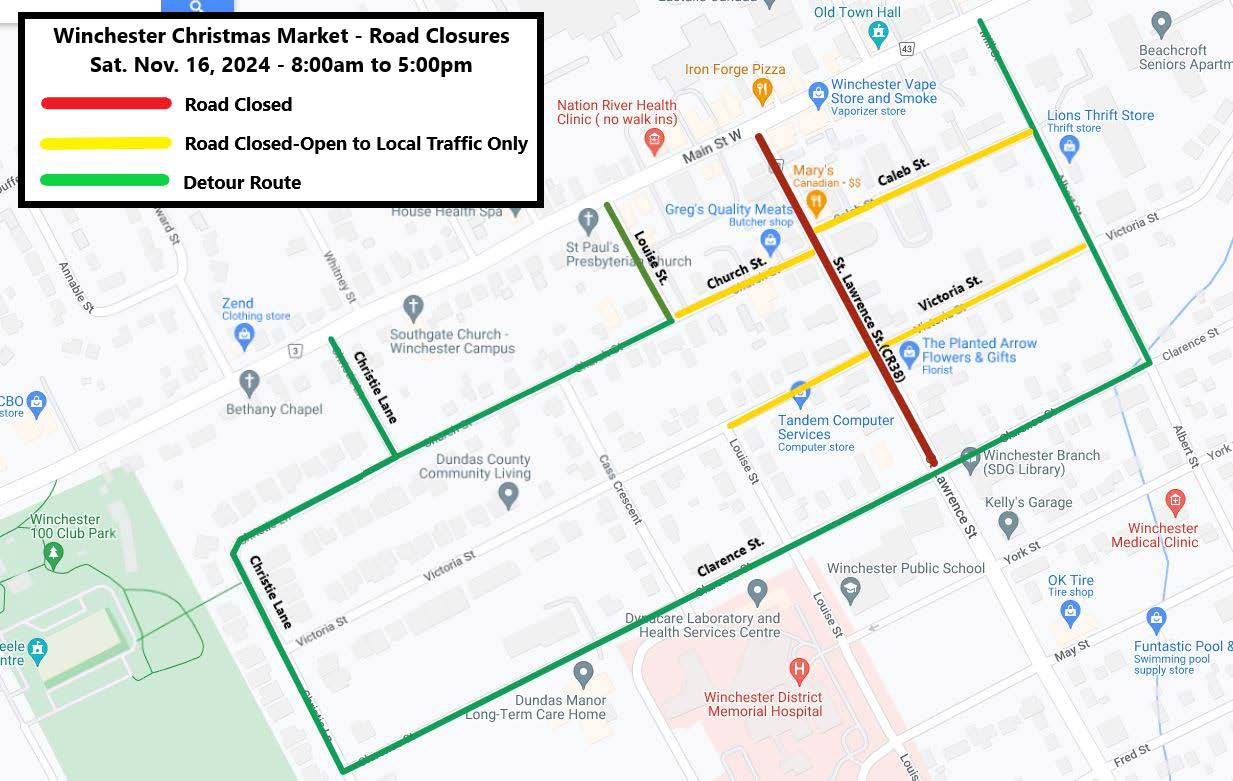 Winchester Christmas Garden Party Market Road Closures 2024