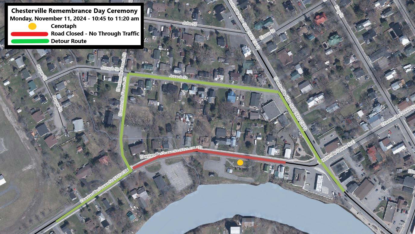 Remembrance Day Road Closure - Chesterville