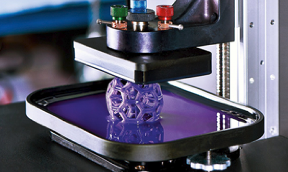 purple 3D printing machine