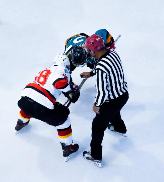 hockey players on ice