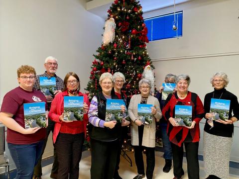 Pictured, the committee members who made ‘Bridging the Centuries’ possible: Shelagh Derks, Pauline van Kessel, Maryke DeJong, Ashley Harper, Corrie McRae, Gail Parker, Carol Thompson Goddard, Caroline Roberts and Verne McMillan.