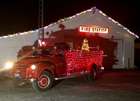 Chesterville Fire Station Truck