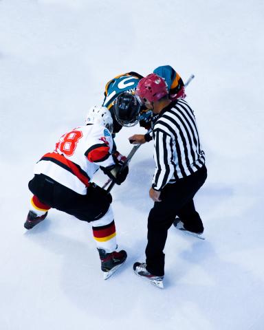 hockey players on ice