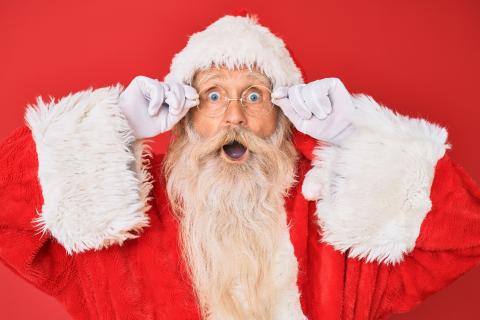 Santa shocked photo