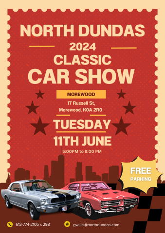 North Dundas Car Show Poster - Morewood