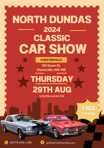 North Dundas Car Show Poster - Chesterville 